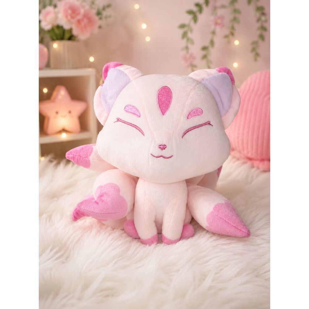 Kitsune Sakura Pink Fox Kawaii Plush Plushie